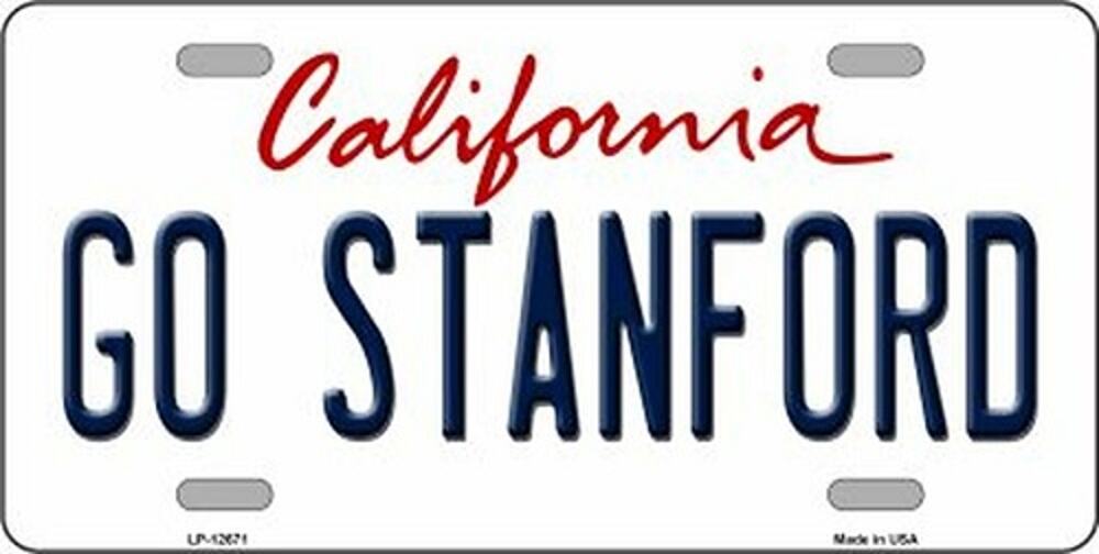 NCAA Stanford Cardinal License Plate Metal Sign Football Palto New Auto Pac 10